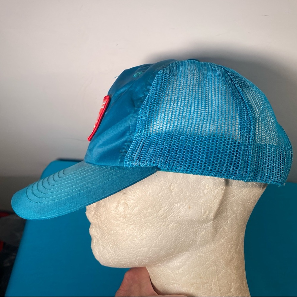 Seager Blue Mesh SnapBack Men's Hat - Picture 3 of 9